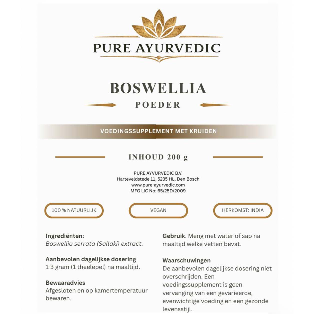 Boswellia Serrata poeder