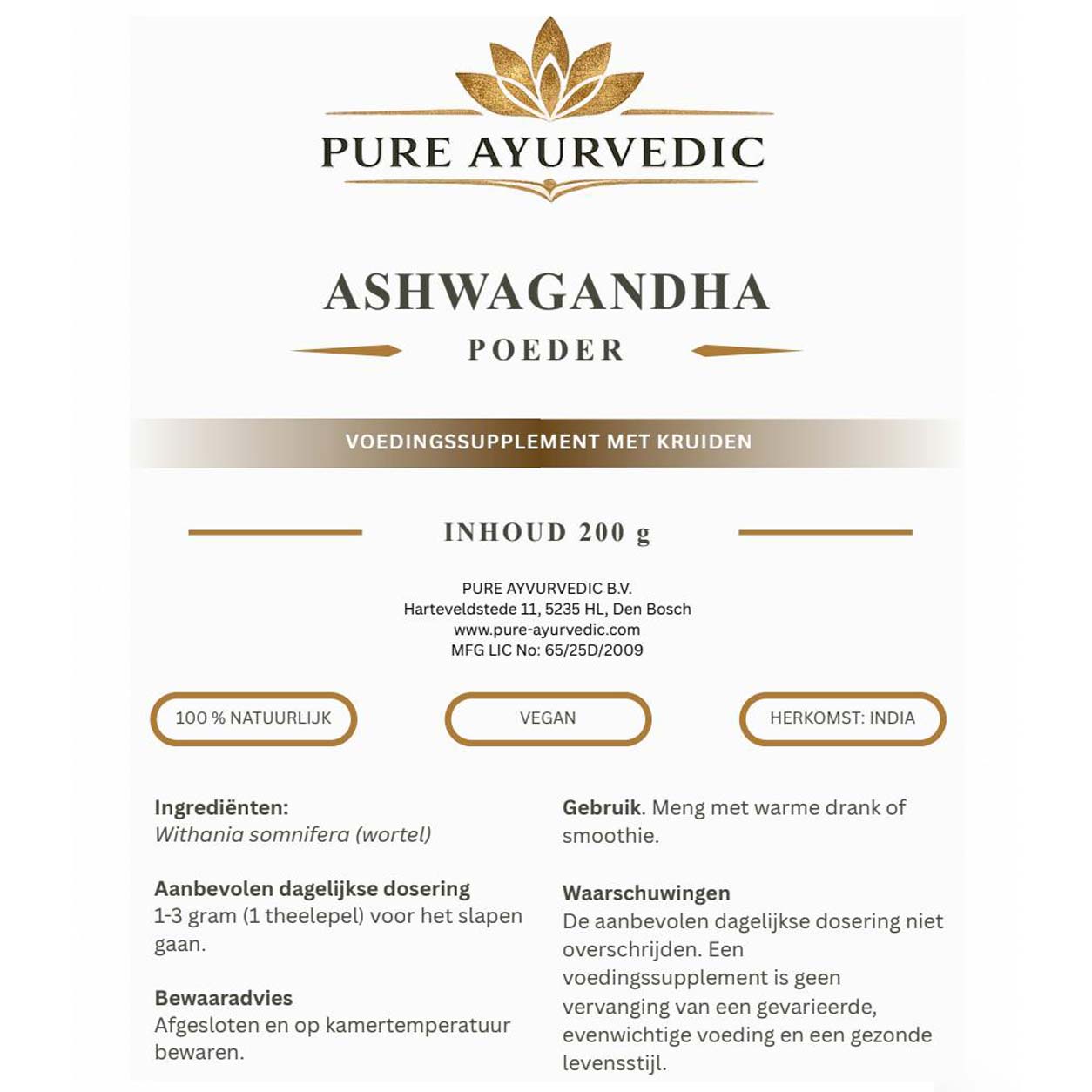 Ashwagandha poeder