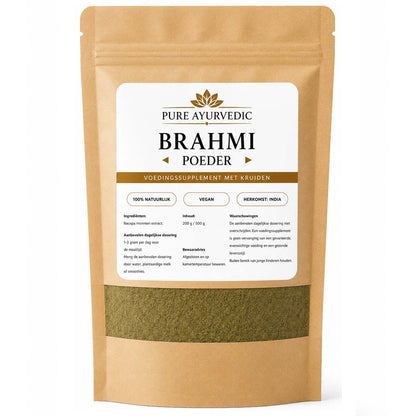 Brahmi poeder is gemaakt van het plantje Bacopa monnieri en wordt in de Ayurveda beschouwd als een waardevol en krachtig adaptogeen kruid. 